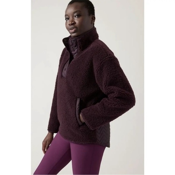 Athleta Cozy Snap Sherpa | Size XL - Picture 9 of 9